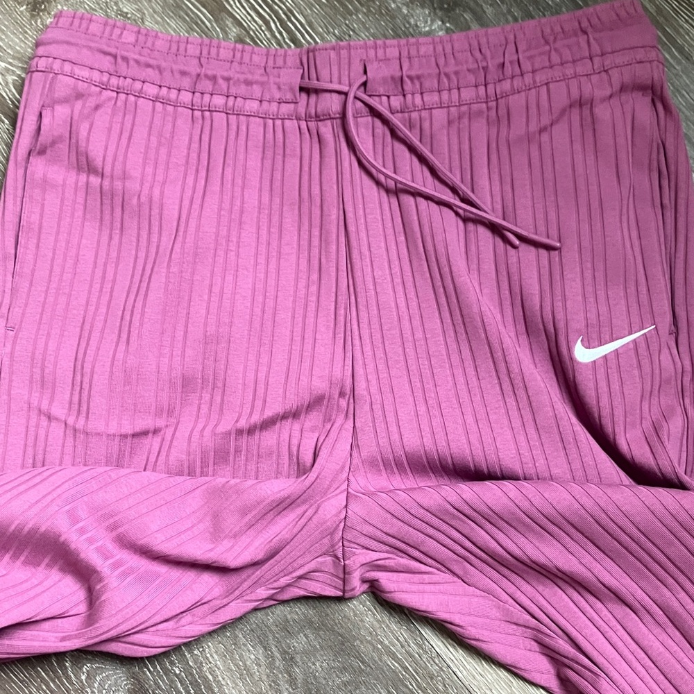 Nike Sportswear Ribbed Jersey High-Rise Wide-Leg Pants - Picture 12 of 14
